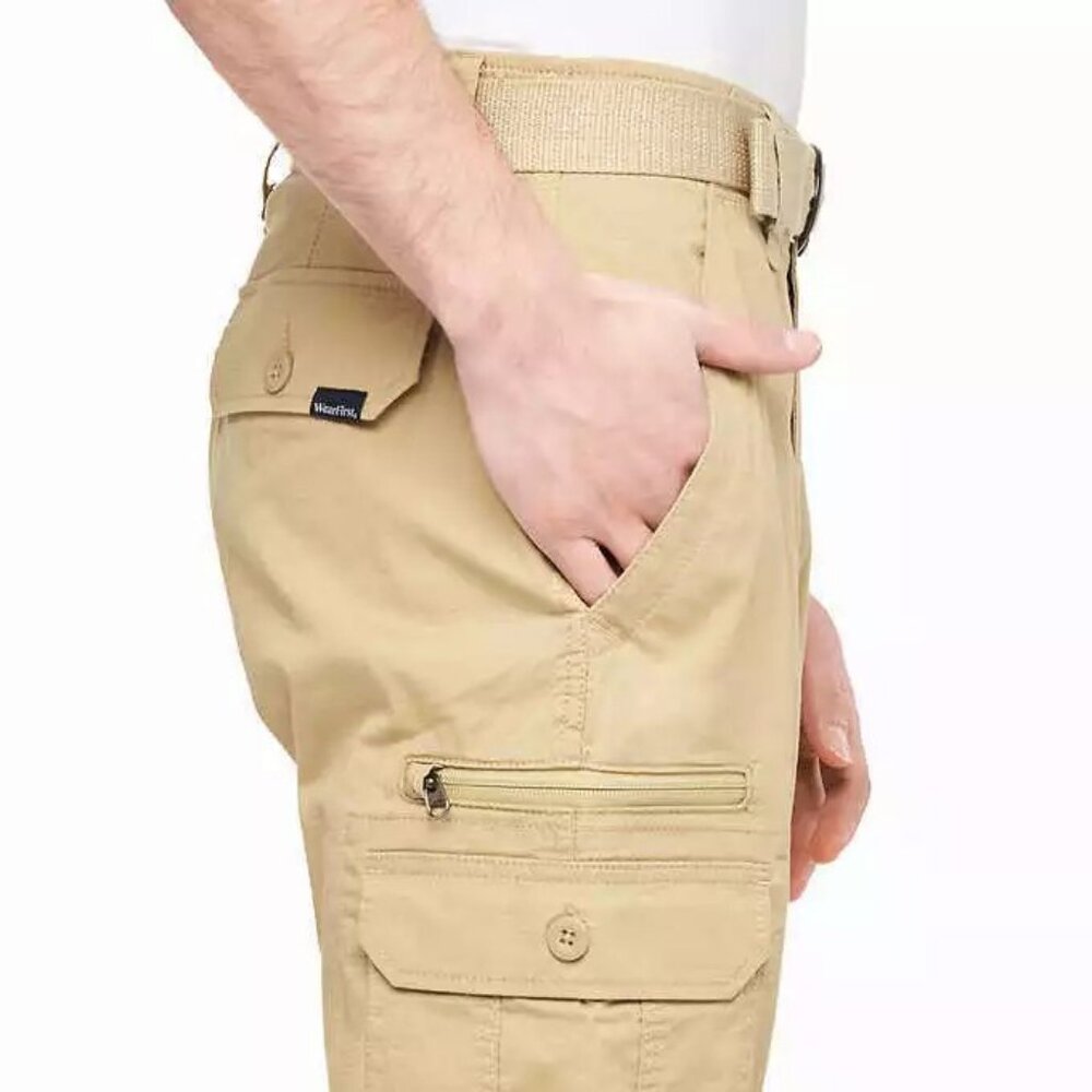Wearfirst‎ Men's Cargo Pant With Belt - New With Tag - Picture 2 of 3